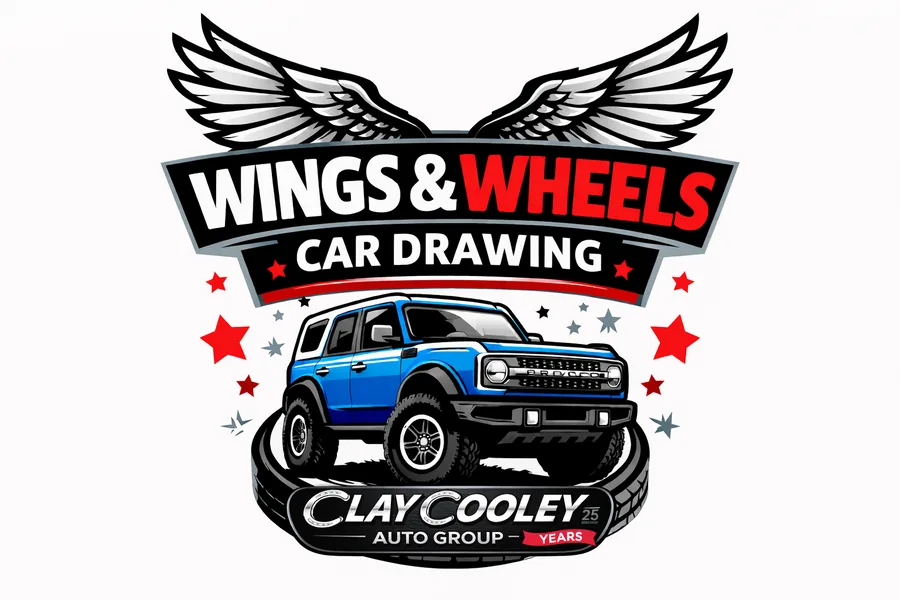 Wings & Wheels Car Drawing — presented by Clay Cooley Auto Group